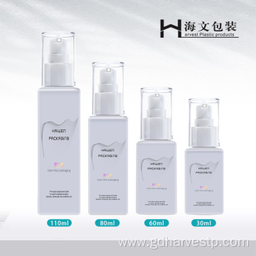 Luxury Cosmetic Plastic Square Lotion Pump Bottle